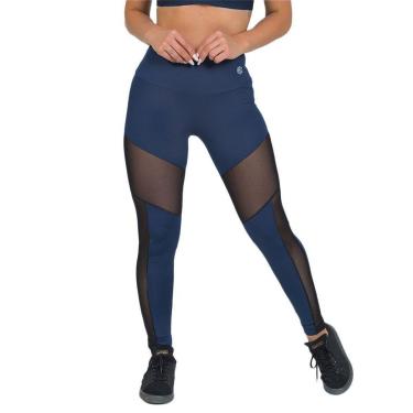 Imagem de Legging Feminina Fitness Tule Azul Escuro-Feminino