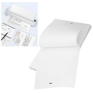 Imagem de Papel Termico A4 100 Folhas Impressora Termica Bluetooth Nota Lista Arquivo Processo Advogado Escritorio Trabalho
