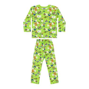 Imagem de Pijama Camiseta e Calça Menino Quimby Verde  menino