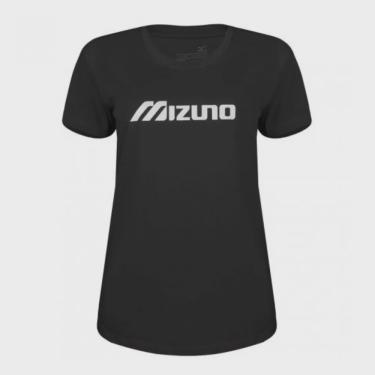 Imagem de Camiseta T-Shirt Feminina Casual Mizuno Basic Preta MNFAS3650