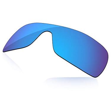 Imagem de LenzReborn Lente polarizada de reposição para óculos de sol Oakley Turbine Rotor OO9307 - azul gelo - espelhado polarizado