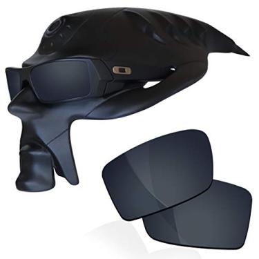 Imagem de RockShell Lentes polarizadas de substituição para óculos de sol Oakley Gascan OO9014, Black Metallic Mirrorfirm - Geekpolar, One Size
