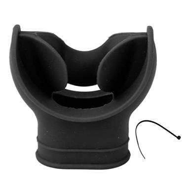 Imagem de Máscara De Silicone Preta Para Mergulho, Máscara Reguladora De Mergulho, Máscara De Mordida De Conforto Universal De Silicone Para Mergulho, Mergulho Com Snorkel E Mergulho(Preto)