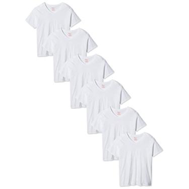 Imagem de Hanes Camisetas masculinas grandes e altas, gola redonda, pacote com 3, Sortido - Pacote com 6, M