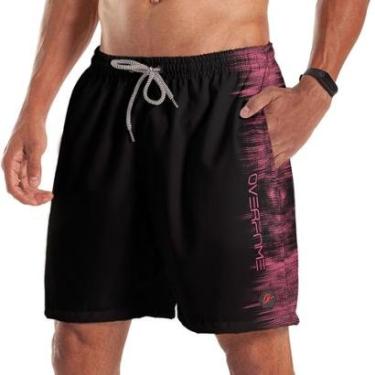 Imagem de Short Bermuda OverFame Tecnodots Preto Pink-Masculino