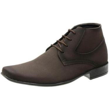 Imagem de Sapato Bota Social Roma Shoes  Cano Curto Solado Antiderrapante Masculino-Masculino