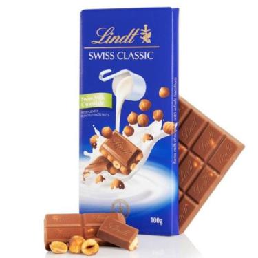 Imagem de Barra De Chocolate Lindt Swiss Classic Ao Leite Com Avelã 100G