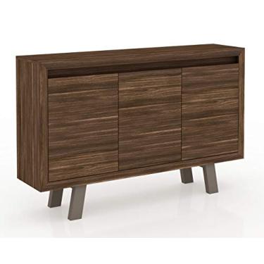 Imagem de Balcão 3 Portas ME4120 Tecno Mobili Nogal/Fendi