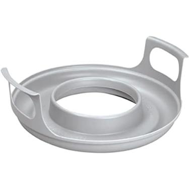 Imagem de Prato fresco para micro-ondas e suporte de derramamento com alças. Para tigelas, pratos e refeições de microondas. Sem BPA