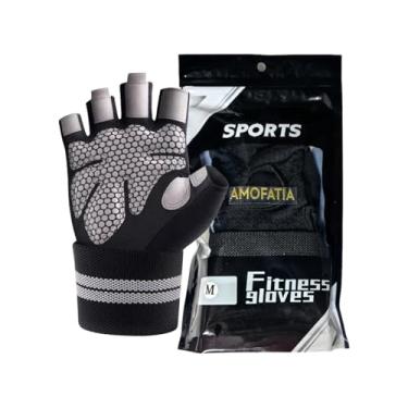 Imagem de Luva Masculina Crossfit Academia Musculação Com Munhequeira (X-Grande)