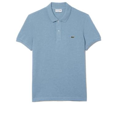 Imagem de Lacoste Camisa polo masculina 100% algodão piqué grande e alta, Azul-pés, XXG Grande