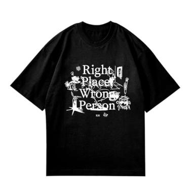 Imagem de Camiseta K-pop Rm lançada com álbum, camisetas soltas unissex com suporte impresso, camisetas de algodão Merch, 1 preto, M