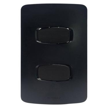 Imagem de Conjunto 2 Interruptores paralelos 10A 250V~ 4x2 Gracia Alumbra Preto