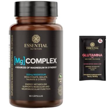 Imagem de Complexo de magnésio - Mg Complex Essential Nutrition - 90 cáps - bisglicinato, malato, taurato e citrato + Amostra
