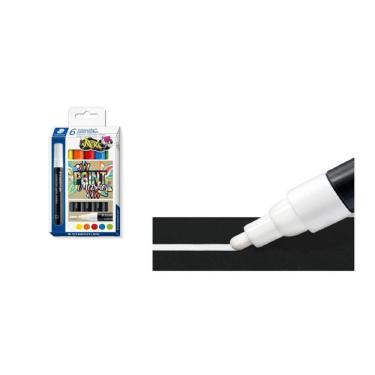 Imagem de Caneta TIPO POSCA LUMOCOLOR Ponta redonda 6 Cores STAEDTLER