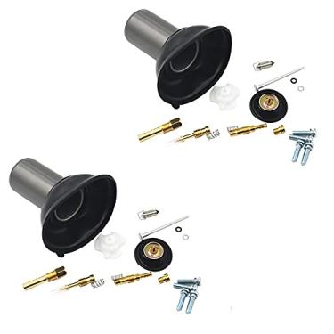 Imagem de Kit de reparo de carburador de motocicleta compatível com NV400 VLX400 NV600 VT600 VLX600 Shadow400 STEED400 Shadow600 BROS400 NC25E (2 conjuntos)