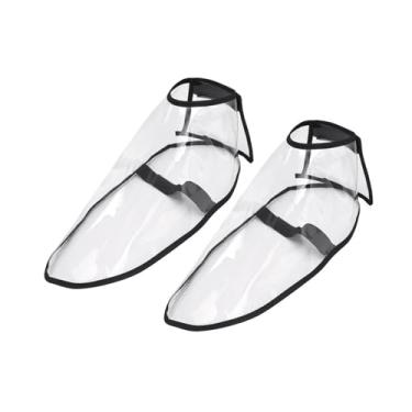 Imagem de shamjina Capa para sapatos de salão de beleza, capa em pvc, resistente ao desgaste, para sapatos de barbeiro, para tintura de cabelo ou corte de cabelo,