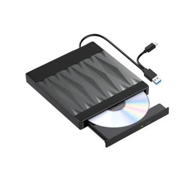 Imagem de Svemei Unidade externa de CD/DVD USB C e gravador portátil USB 3.0, unidade óptica Slim DVD±RW com Plug and Play para laptop, PC, MacBook, Desktop - Windows 10/11, Mac OS, Linux