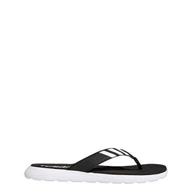 Imagem de adidas Chinelo masculino confortável, Núcleo preto/calçado branco/núcleo preto, 42