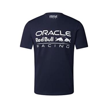 Imagem de Camiseta Red Bull Racing F1 com logotipo frontal grande, Azul marino, PP