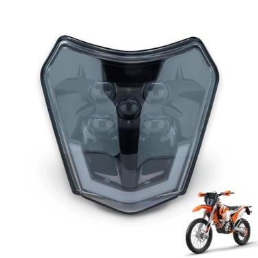 Imagem de sawrain Farol H4 Dirt Bike – Lâmpada universal para motocicleta Dirt Pit Bike (lâmpada LED)