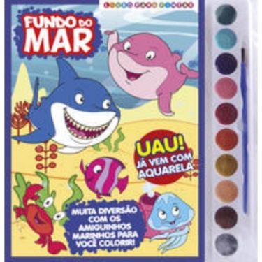 Imagem de Fundo do Mar Livro para Pintar com Aquarela