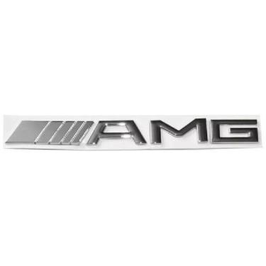 Imagem de Emblema MERCEDES BENZ AMG Cromado 19 x 1,95cm Colante
