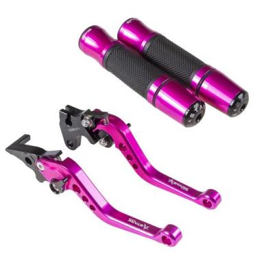 Imagem de Kit Esportivo Rosa Manopla Jupiter Manete Nmax - Stark Race
