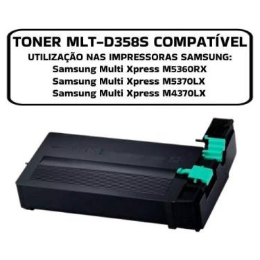 Imagem de Toner Para Uso Samsung D358 Mlt-d358 M5370 M5360 Mlt D358s - Digital Q
