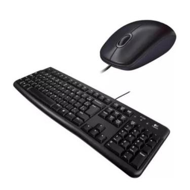 Imagem de Kit Teclado E Mouse Usb Logitech Mk120 Tecrado Mauser - A.R Variedades