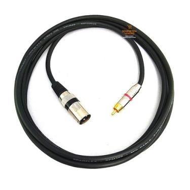 Imagem de Cabo de Áudio Blindado Canon XLR Macho RCA Macho 9 Metros - Sempretemv