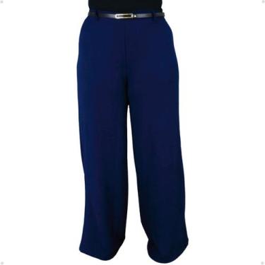 Imagem de Calça Pantalona Feminina Duna Social  Plus Size Wide Leg - 40 Graus, A