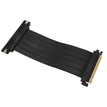 Imagem de Cabo Riser PCIE 3.0 16x, Cabo Riser Extensor de Montagem Vertical de Alta Velocidade, Cabo de Extensão de Cabo Riser GPU para GTX1080Ti RTX2060 RTX2070 RTX2080 20 Cm Preto