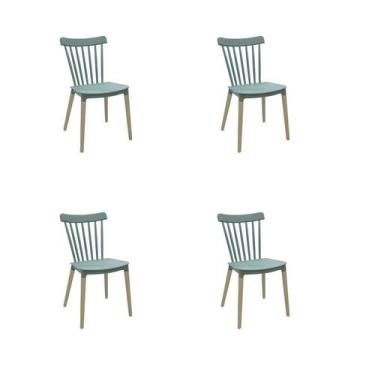 Imagem de Kit 4 Cadeiras Jantar Janaina Verde Menta PP - Rivatti