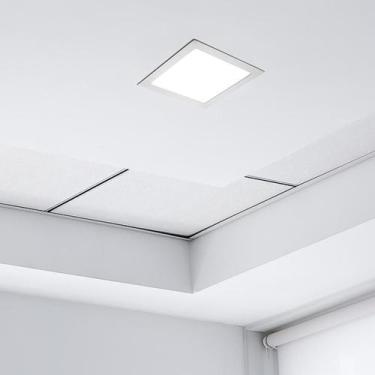 Imagem de kit 10 Painel Plafon de Led de Embutir 24w Quadrado 30x30cm - TWENTY