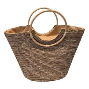 Imagem de Bolsa Feminina Praia Ombro Resistente Moderna Passeio Viagem - Alwy, P