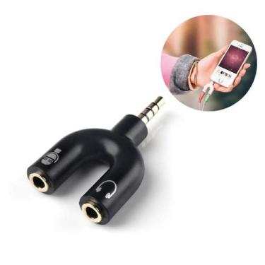 Imagem de Adaptador Splitter Headset Fone Microfone P2 X P3 Áudio - Lotus