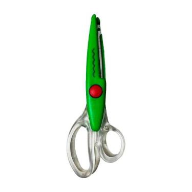 Imagem de Tesoura Escolar Zig Big Cortes Especiais S/ Ponta Verde Cis