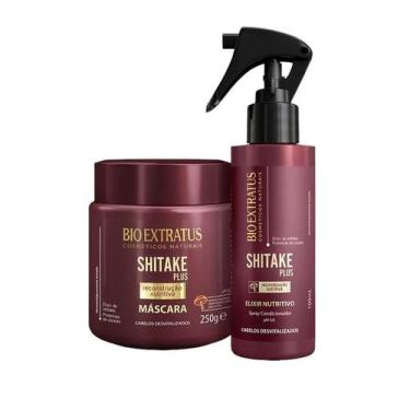 Imagem de Kit Shitake finalização nutritiva 1 Máscara 250ml 1 Spray Elixir 100ml
