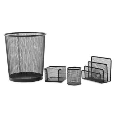 Imagem de Kit de Organização Preto em Aço com 4 Peças - Win Paper