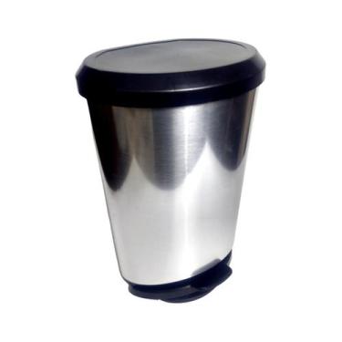Imagem de Lixeira com Pedal Escritório Cozinha Banheiro 20lts 1un - ARQPLAST