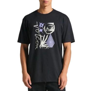 Imagem de Camiseta Volcom Visualizer, M, Preto