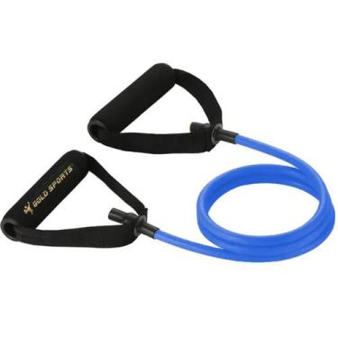 Imagem de Extensor Elástico Gold Sports Force Tensão 9 Kgs, Azul, Masculino, Úni