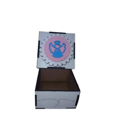 Imagem de CAIXINHA ANGEL  Decoração em MDF Cru  PERSONALIZAVEL - INTERTUDO
