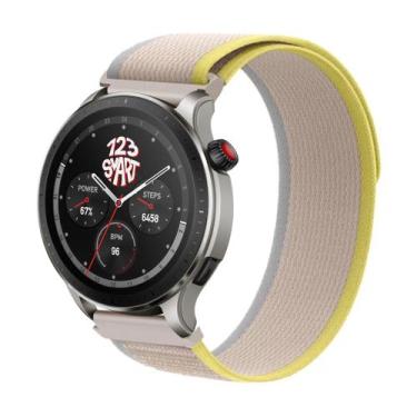 Imagem de Pulseira de Nylon Nova para GTR 4 A2166 /GTR 3 /GTR 2 /GTR 47mm - Bege