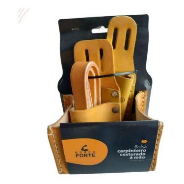 Imagem de Cinto Utilitário Para Carpinteiro Em Couro Legítimo - braço forte