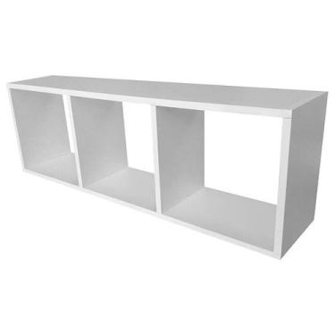 Imagem de Nicho Retangular Triplo 60x23x15cm - Testoni Decor, Branco
