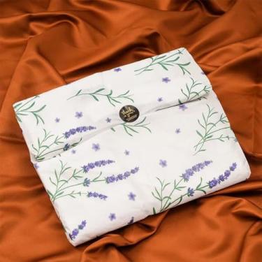 Imagem de MORANTI Papel de seda a granel padrão lavanda para presente 25 folhas 50 cm x 69,8 cm para aniversário, casamento, pós-graduação, sacos de presente de festa de fim de ano, papel de embrulho de