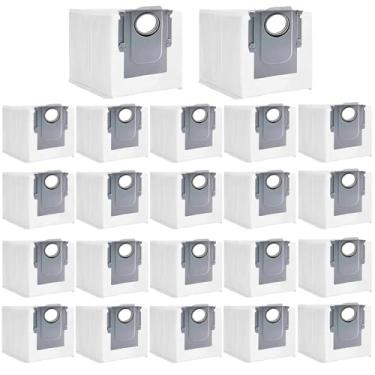 Imagem de Pacote com 22 sacos de pó para Roborock S8+, S8 Pro Ultra, S7 MaxV Ultra S7 Max, S7 MaxV Ultra, Q7 Q7+ Q7 Max Q7 Max+ Q8 Max+ Q5 Q5+ Q5+ Q5 Pro Robot Vacuum, saco descartável de grande capacidade de