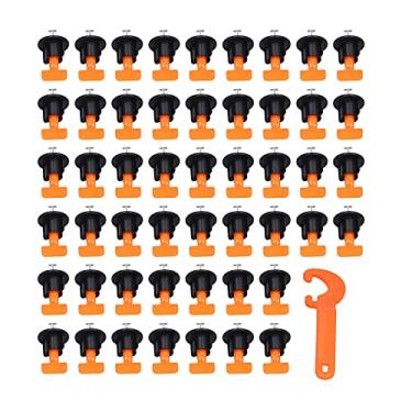 Imagem de Nivelador de azulejos, kit de de nivelamento de azulejo espaçadores reutilizáveis com chave especial para construção de pisos, paredes, azulejos de cerâmica